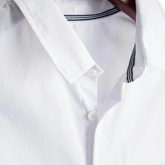 DONATED TO CHARITY Men’s White Shirt - Picture 3 of 3